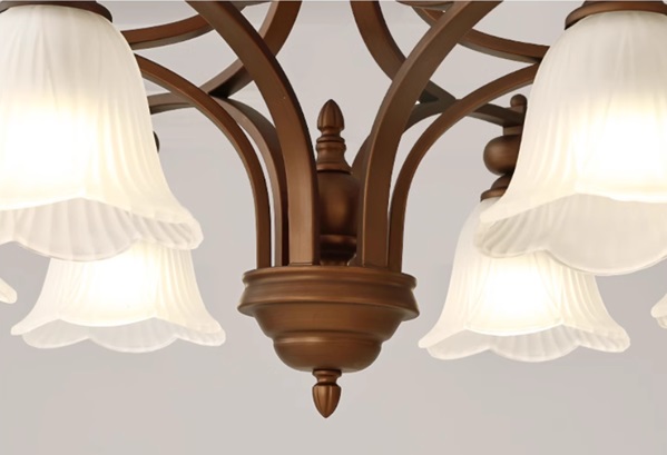 アンティーク調ガラスシェードシャンデリア「SK-DZ002-11-8」フレーム