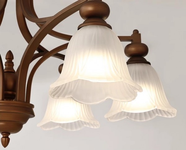 アンティーク調ガラスシェードシャンデリア「SK-DZ002-11-6」シェード部分