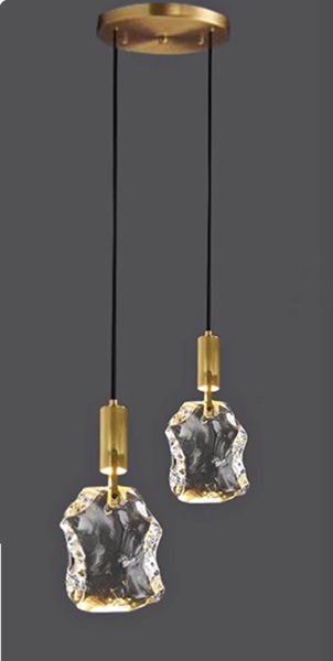 クリスタルシェードのモダンなペンダントライト「CO-COSK8016-2」全景