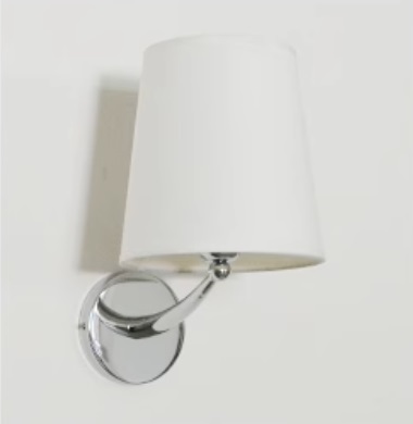 シンプルな布シェードのブラケットライト「SK12-1201」消灯時