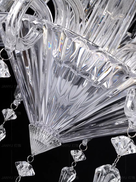 クリスタルのカットがきれいなシャンデリア「KKMD-60138-4」シェード