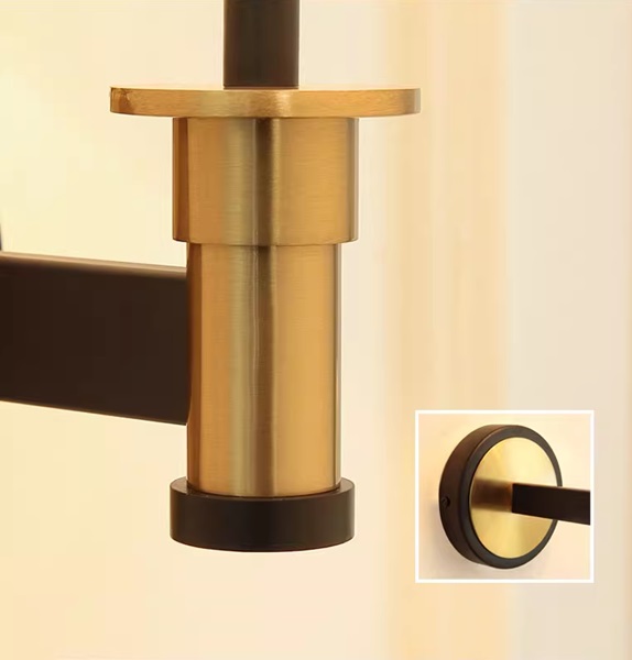 布シェードのブラケットライト「CO-COSK5-3023」フレームとプレート