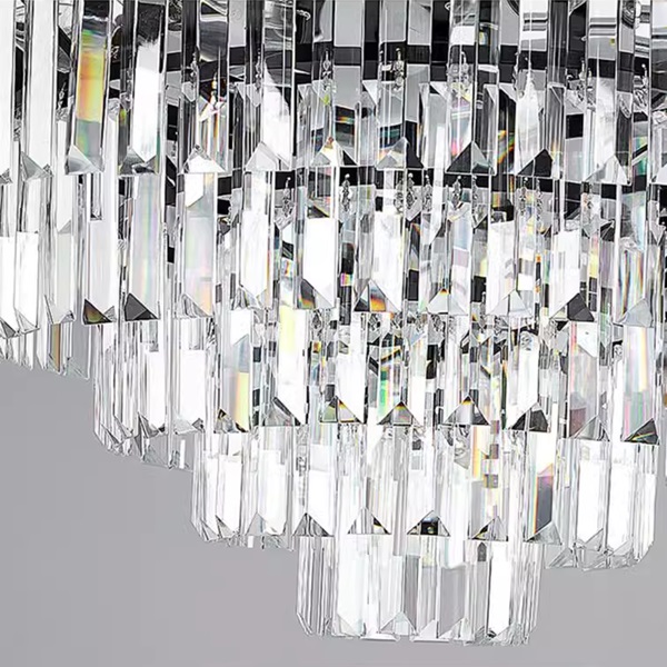 クリスタルシェードの大型アンティーク調シャンデリア「YKK-1200-22-A」下部クリスタル