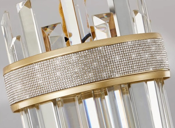 大型クリスタルシェードのアンティーク調シャンデリア「YKK-1200-22-B」上部飾り