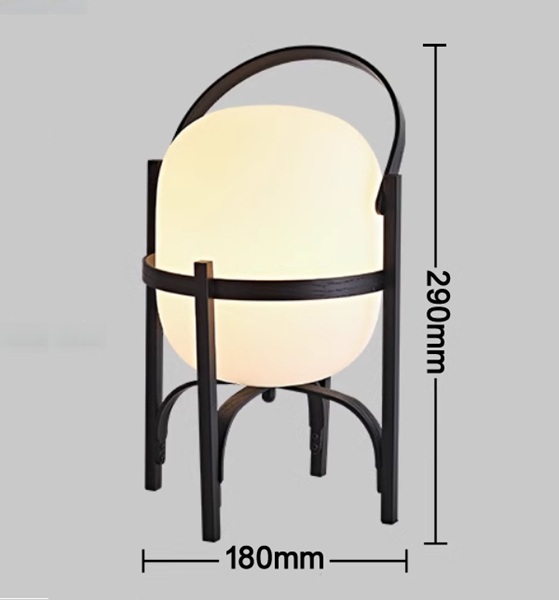 木製フレームのポータブルスタンドライト「ST-2304-1」1灯「ST-2304-1」小さいタイプ