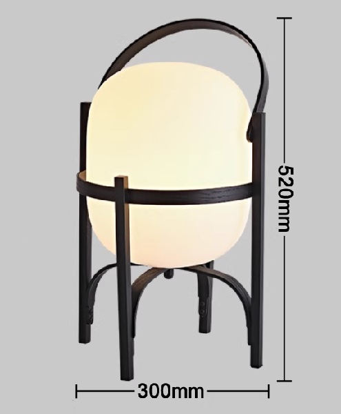 木製フレームのポータブルスタンドライト「ST-2304-1」1灯「ST-2304-1」大きいタイプ