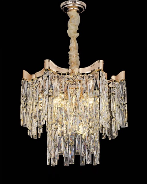 ラグジュアリーなデザインのクリスタルシャンデリア「CO-COSK2025-1」6灯