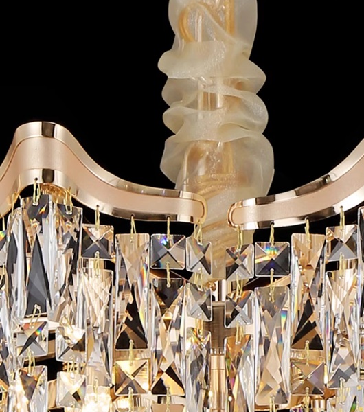 ラグジュアリーなデザインのクリスタルシャンデリア「CO-COSK2025-1」フレーム