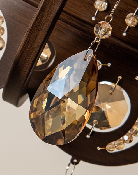 クラシックなアメリカンスタイルのアンティーク調シャンデリア「AN-2573-8」クリスタル