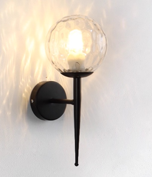 波形ガラスシェードのモダンブラケットライト「KKC-R611-2」1灯