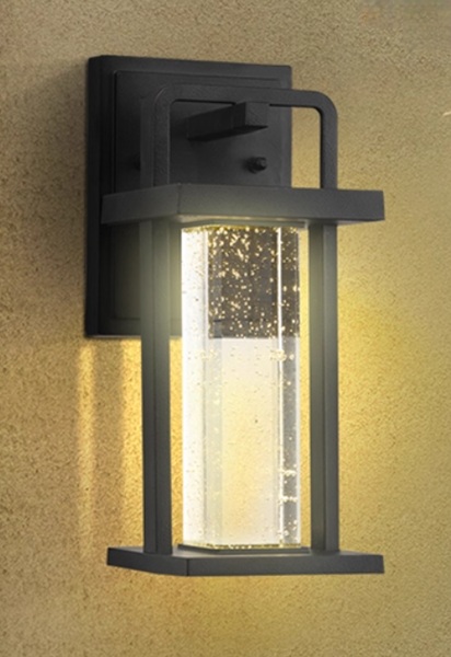 気泡入りのクリスタルガラスシェードの外部照明「SK-N1031」1灯