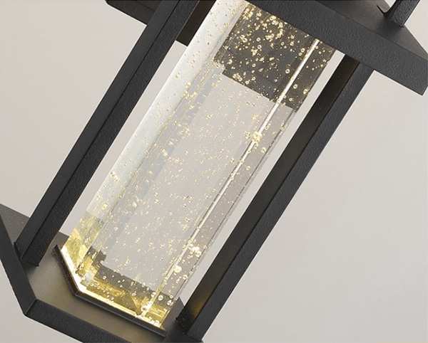 気泡入りのクリスタルガラスシェードの外部照明「SK-N1031」シェード