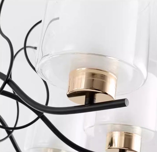 北欧テイストのデザイン照明「KB-6346-5」シェードとフレーム 北欧テイストのデザイン照明「KB-6346-5」シェードとフレーム