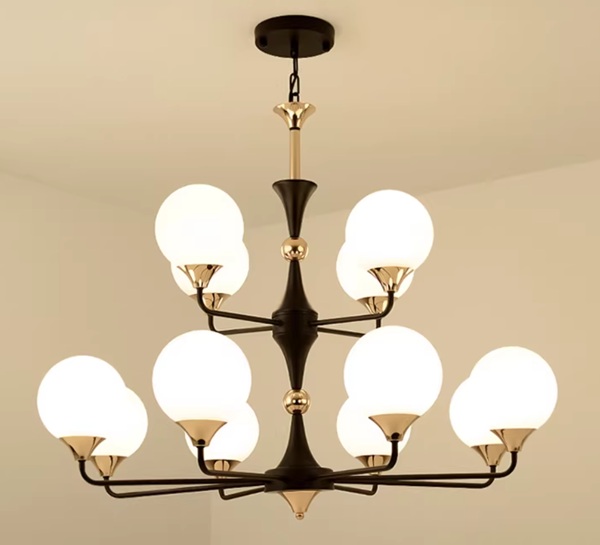 アメリカンテイストのシンプルなデザイン照明「SK-LR2901-12」12灯