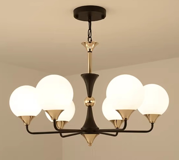 アメリカンテイストのシンプルなデザイン照明「SK-LR2901-6」6灯