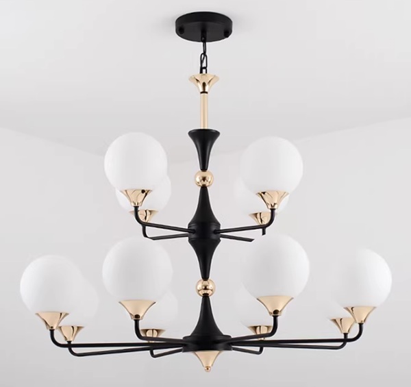 アメリカンテイストのシンプルなデザイン照明「SK-LR2901-12」消灯時 アメリカンテイストのシンプルなデザイン照明「SK-LR2901-12」消灯時