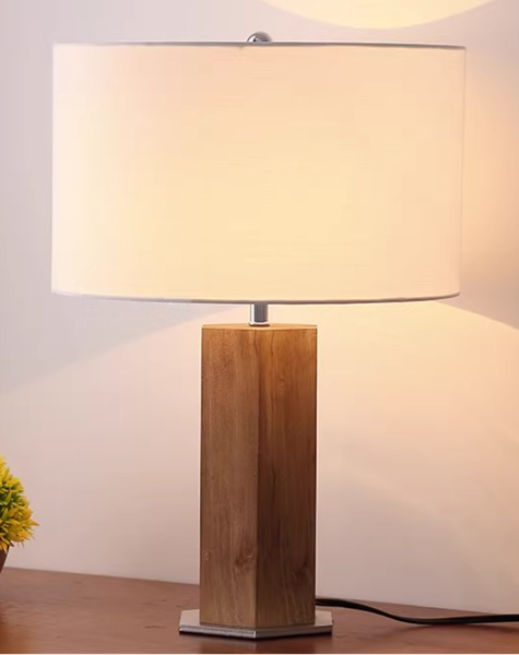 天然の無垢材の台座とT/C製シェードが美しいアーリーアメリカンのスタンドライト「ST-2303-72」1灯